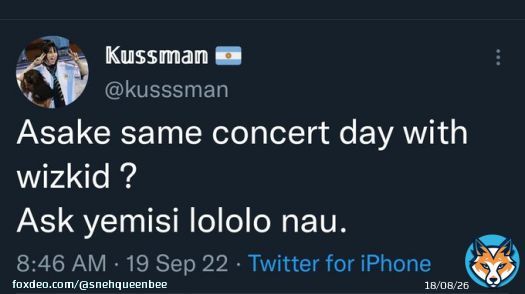 Update - Boda Ayo concert tickets = 20k. Still on the market. Asake concert tickets = 70k Sold Out.  Yemisi Lololo Liberated.