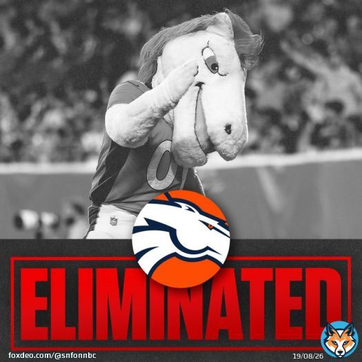 The Denver Broncos have been eliminated from playoff contention.   #BroncosCountry