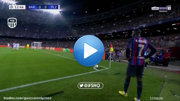 CLグループステージ  バルセロナ vs プルゼニ(5-1)  12'  1-0ケシエ(クンデ 34'  2-0レヴァンドフスキ(ロベルト 44'  2-1ジャン 48'  3-1レヴァンドフスキ(デンベレ 67'  4-1レヴァンドフスキ(フェラン 71'   5-1フェラン(デンベレ