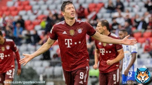 | FOCUS  Another weekend, another brilliant performance by Robert Lewandowski, this time against Hertha:   37 touches  3 goals  5 shots/3 on target  1 big chance created  2 key passes  20/22 acc. passes  3/3 succ. dribbles  9.8 SofaScore rating    #FFCBBSC