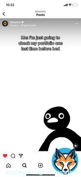 Never forget the post by @binance on Instagram! #noot to the moon