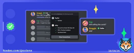 Discord's newly announced Linked Roles include support for Solana &ndash; a first for any blockchain   Servers with the Solana app installed can prompt users to link and authenticate with their Solana wallet, and assign Linked Roles based on the walllet!