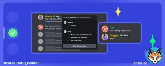 Discord's newly announced Linked Roles include support for Solana &ndash; a first for any blockchain   Servers with the Solana app installed can prompt users to link and authenticate with their Solana wallet, and assign Linked Roles based on the walllet!