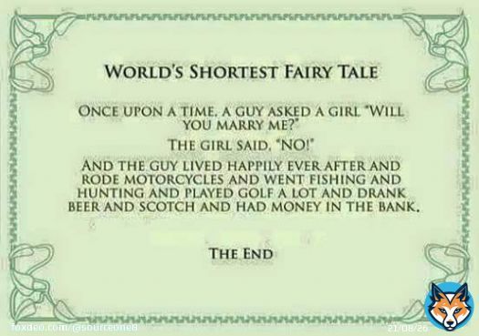 vaastavngo: Just For Smiles: On this #WomensDay, with #ValentinesDay just gone by, we would like to share The World's Shortest Fairy Tale!  #WomensDay2023