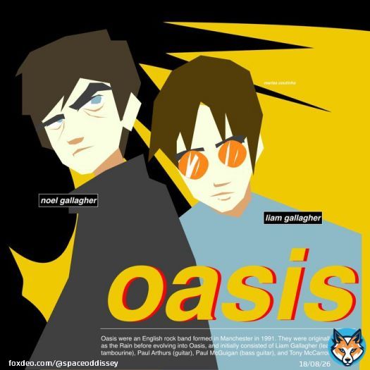 my supersonic inspired illustration of the gallagher bros from 2022
