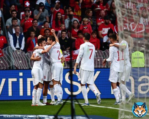 \u23f1 نهاية المباراة   فوز صعب بهدف يتيم على سويسرا ، يُبقي حظوظ إسبانيا في المنافسة قائمة  \ud83d\udd3a   1️⃣ البرتغال : 7 نقاط  2️⃣ إسبانيا   : 5 نقاط  3️⃣ التشيك : 4 نقاط  4️⃣ سويسرا : 0 نقاط    \ud83d\udd34 المباراة القادمة ضد تشيك  \ud83c\udfe0c\udfe0   #دوري_الأمم_الأوروبية |  \ud83d\udc55