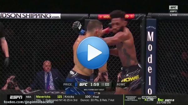 The crowd in Orlando was INSANE! No more apex fights!!!!!!! What a KO for Rowe! #UFCOrlando