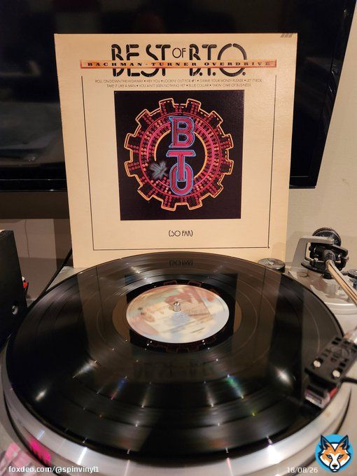 Spinning The Best Of BTO (So Far) in memory of Robbie Bachman who died yesterday. Rob was the drummer in BTO and Brave Belt. He also co-wrote the hit Roll On Down The Highway.  #BachmanTurnerOverdrive #BTO #RobbieBachman #RollOnDownTheHighway #vinylrecords
