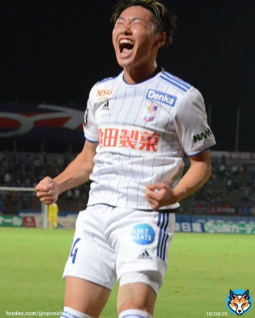 #アルビレックス新潟 #三戸舜介 選手。「ゴールシーンは前にスペースがあったので思い切り走っていったら、よし君からジャストのボールが来た。自分のスピードを殺すことなく打てました。小見が点を決めていたので負けられないと思っていた。ここからまた点を取ってチームを勝たせていきたい」