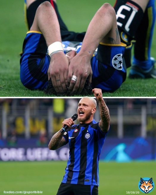 Inter Milan&rsquo;s Federico Dimarco was in the San Siro crowd as a six-year-old Inter fan when they lost out to AC Milan in the #UCL semi-finals in 2003   Twenty years later, he&rsquo;s helped the Nerazzurri to their first Champions League final since 2010   Revenge is sweet