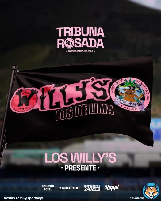 ¡Vendimos nuestra ta banderola! Agradecemos a Los Willy’s por alentarnos en nuestra Tribuna Rosada. Compra tus entradas virtuales, Tribuna Rosada VIP y banderolas en  #VamosBoysTodaLaVida