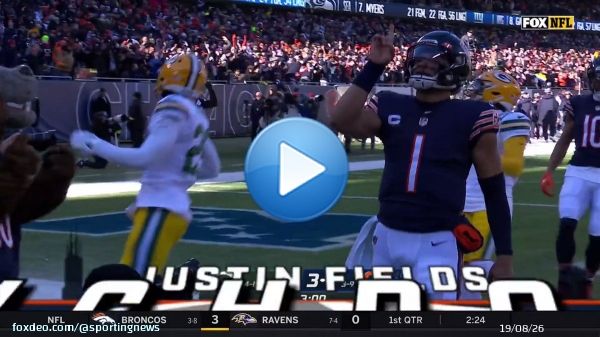 Justin Fields didn't have to hit this so hard   : @ChicagoBears