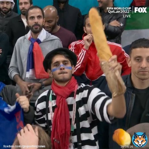 A celebratory baguette for France