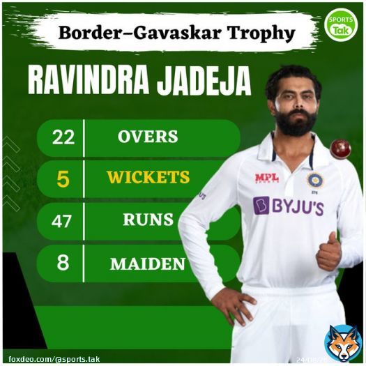 What a comeback for Sir Jadeja!  @imjadeja @BCCI @CricketAus  #RavindraJadeja #jaddu #Jadeja #BorderGavaskarTrophy2023 #BGT2023  #IndvsAusOnSportsTak #BGTonSportsTak #INDvsAUS #SportsTak