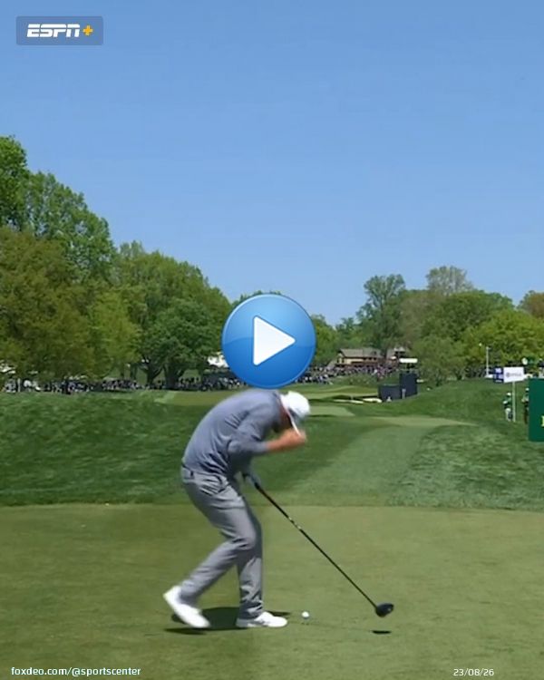 Bryson DeChambeau had an errant tee shot that hit Kenny Pigman