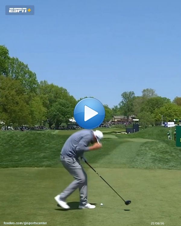 Bryson DeChambeau had an errant tee shot that hit Kenny Pigman