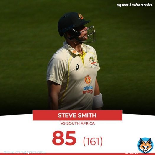 A solid knock by Steve Smith   #CricketTwitter #ausvssa