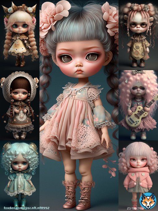 Tiny dolls.Items:9 items left Price: 3 MATIC Link opensea  #NFT #nfts #NFTAirdrop #NFTCollection #OpenSeaNFT #matic #Polygon #PolygonNFTs #Openseanfts #collector #opensea #nftcollector #Girlfights