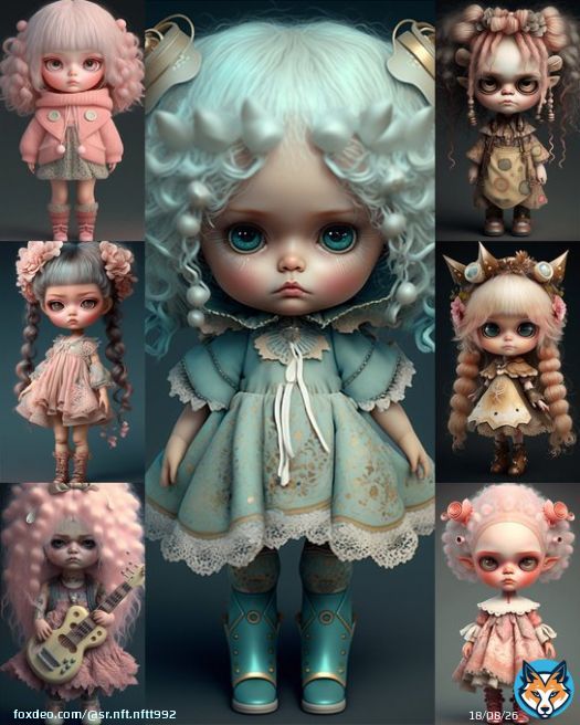 Good morning my dear friends  Tiny dolls.Items:10 Price: 3 MATIC Link opensea  #NFT #nfts #NFTAirdrop #NFTCollection #OpenSeaNFT #Openseanfts #collector #nftcollector #Girlfights