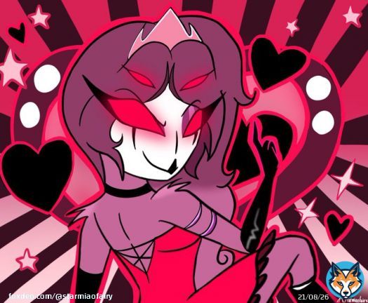 As February is wrapping up, I definitely had to make a pinup playmat design of my take on Stolas&rsquo; mother Andromeda and I also have missed drawing her and I&rsquo;m glad y&rsquo;all have enjoyed the art I&rsquo;ve drawn of her #ValentinesDay #ValentinesDay2023 #HelluvaBoss #HelluvaBossOC