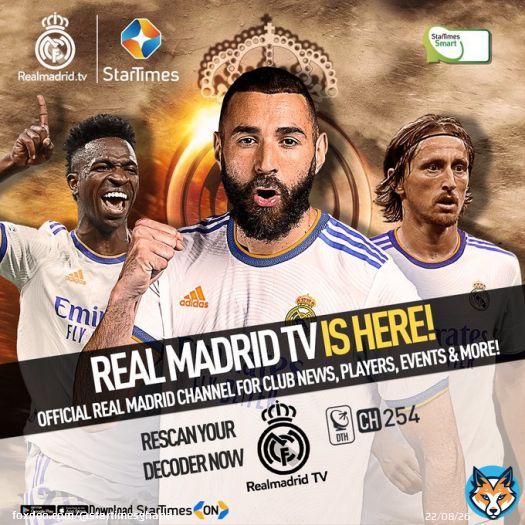 NEW CHANNEL ALERT!  Rescan your StarTimes Decoder now to watch REAL MADRID TV Channel 254 on StarTimes & StarTimes ON App   #RealMadridTV #RealMadrid #StarTimes #StarTimesON #Ghana #Madrid