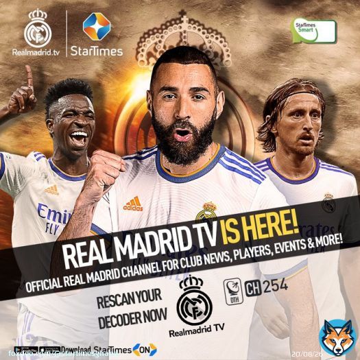 NEW CHANNEL ALERT!  Rescan your StarTimes Decoder now to watch REAL MADRID TV Channel 254 on StarTimes & StarTimes ON App   #RealMadridTV #RealMadrid #StarTimes #StarTimesON #Ghana #Madrid