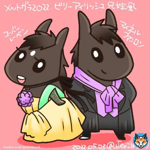 メットガラ2022のビリーアイリッシュとお兄ちゃん風。 ユーバーレーベン&マイネルファンロン