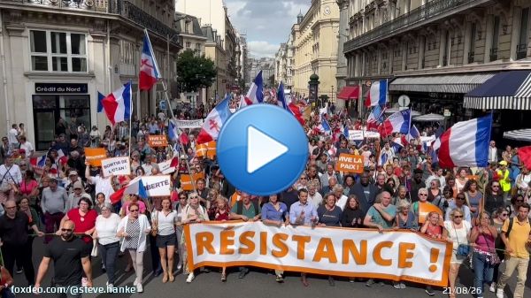 While tens of thousands are protesting the EU and NATO in Prague, thousands are doing the same in Paris today. Europeans are fed up with the blowback from Western imposed sanctions on Russia (read: skyrocketing energy prices). Take a look: