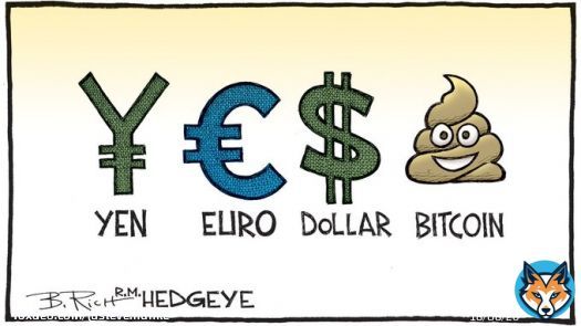 Bitcoin is not a currency. It's just a highly speculative asset with a fundamental value of zero.