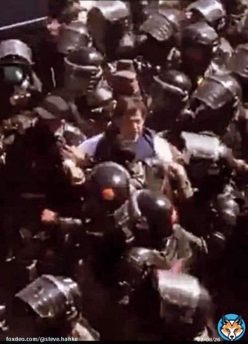 “Bravery is standing with the truth and right.” – Imran Khan. Take a look as Imran Khan is roughed up by Pakistan's notorious paramilitary.