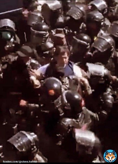 “Bravery is standing with the truth and right.” – Imran Khan. Take a look as Imran Khan is roughed up by Pakistan's notorious paramilitary.