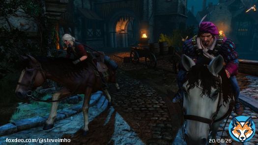 Dandelion and Ciri flee through the streets of Novigrad     #TheWitcher3WildHunt #VirtualPhotography #ThePhotoMode