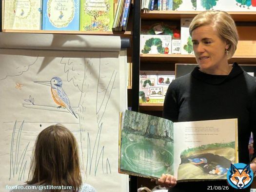 Fantastic to see @acwilsonwriter sharing her picture books @WaterstonesTRU @WstonesTRUKids this morning. Looking forward to her workshops based around Vlad the world&rsquo;s worst vampire at the #festival on June 17th #SaveTheDate #readingforpleasure