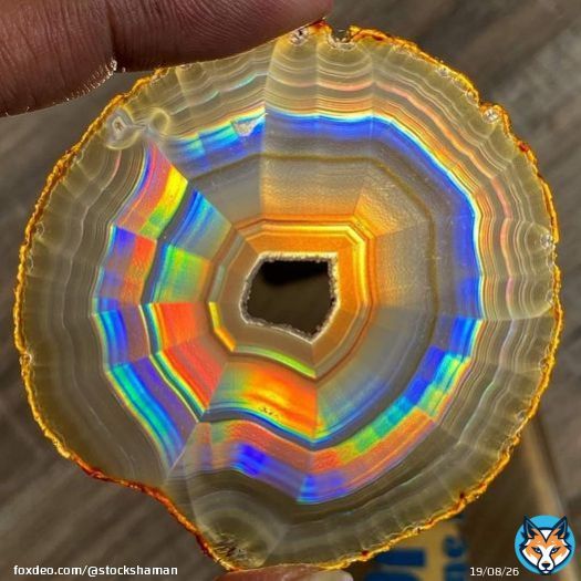 Check Out This Gorgeous Iris Agate From Indonesia. Photo Copyright  Chille Maulidhaa