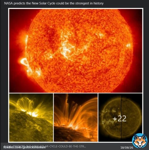There is that darn #GlobalWarming  thing  #NASA predicts the New Solar Cycle could be the strongest in history