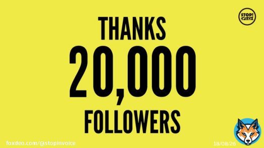 ＼大感謝 2万フォロワー／  本日、なんと当アカウントが2万フォロワーを越えました　ありがとうございます。  最初はヨチヨチでスタートしましたが、いくつもの山を越えながら「インボイス制度とは？」をずっと問うてきました。制度がSTOPする日まで、これからも発信し続けたいと思います。