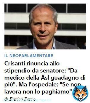 #Crisanti quello che si &eacute; comprata una villa da 2 milioni di euro con lo stipendio da medico...Povera Italia.