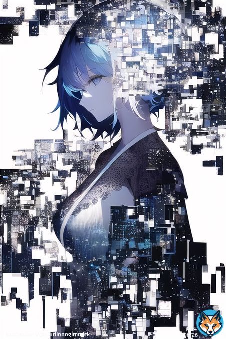 glitch girl II #AIart #AIイラスト