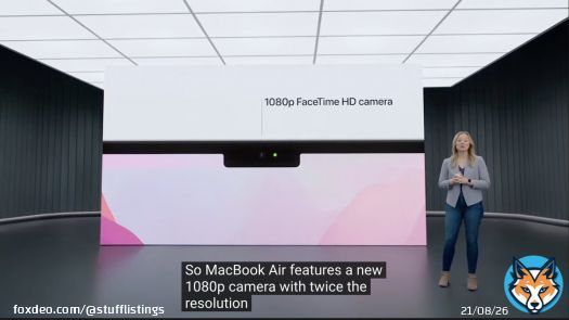1080p FaceTime HD camera with the MacBook Air 2022. #Apple #WWDC #WWDC22  #WWDC2022 #iOS16 #WatchOS9 #MacBookAir2022