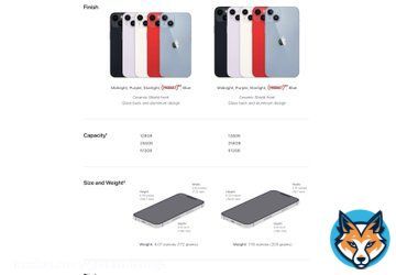 iPhone 14 series tech specs. #AppleEvent #iPhone14 #iPhone14Plus