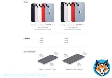 iPhone 14 series tech specs. #AppleEvent #iPhone14 #iPhone14Plus
