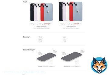 iPhone 14 series tech specs. #AppleEvent #iPhone14 #iPhone14Plus