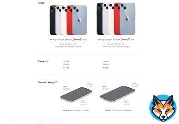 iPhone 14 series tech specs. #AppleEvent #iPhone14 #iPhone14Plus