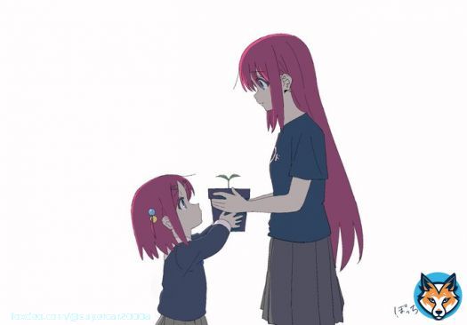 転がるぼっち、君に朝が降る  #ぼっち・ざ・ろっく  #アジカン