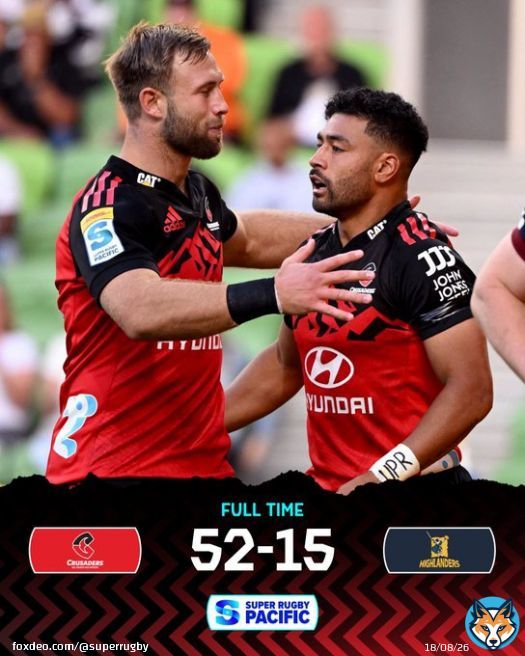 And that&rsquo;s why they are the defending champs.   #SuperRugbyPacific #CRUvHIG