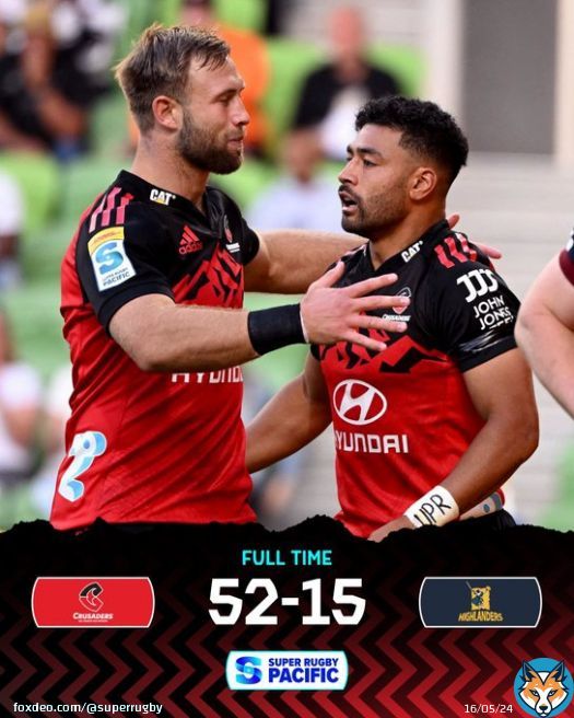 And that’s why they are the defending champs.   #SuperRugbyPacific #CRUvHIG