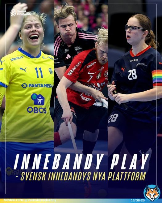 Hur vill ni streama innebandy? Svara på formuläret:  Tack!QuoteSvensk Innebandy@svenskinnebandy·May 22, 2025 Säg hej till Innebandy Play Svensk Innebandys nya plattform har fått namnet Innebandy Play. Det arbetas i nuläget med en grafisk profil och logotyp för plattformen som kommer att släppas i augusti.  Läs mer på