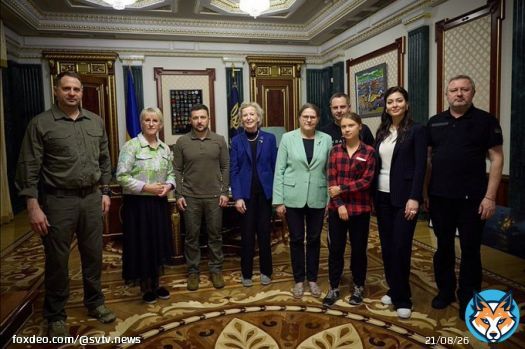 Грета Тунберг в составе делегации встретилась с президентом Украины Владимиром Зеленским  Участники Международной рабочей группы по экологическим преступлениям России обсудили с президентом Украины последствия разрушения плотины Каховской ГЭС.  &laquo;Благодарен за поддержку наших&hellip;&nbsp;Show more