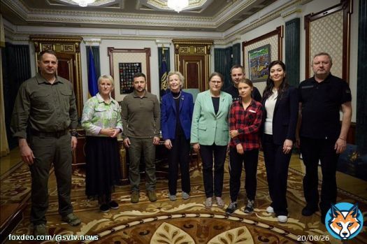 Грета Тунберг в составе делегации встретилась с президентом Украины Владимиром Зеленским  Участники Международной рабочей группы по экологическим преступлениям России обсудили с президентом Украины последствия разрушения плотины Каховской ГЭС.  &laquo;Благодарен за поддержку наших&hellip;&nbsp;Show more