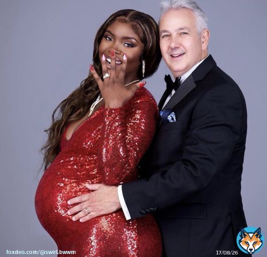 &ldquo;He is the best man I could ask for and I wouldn&rsquo;t trade him for the world.&rdquo; Mrs. Gompers said. What a stunning couple! Happy Anniversary! #interracialcouple #pregnant #happyanniversary #couplegoals #stunning #elegantwoman #classywomen #fashion #interracialfamily #bwwm #wmbw